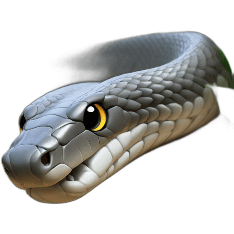 grey cobra snake emoji