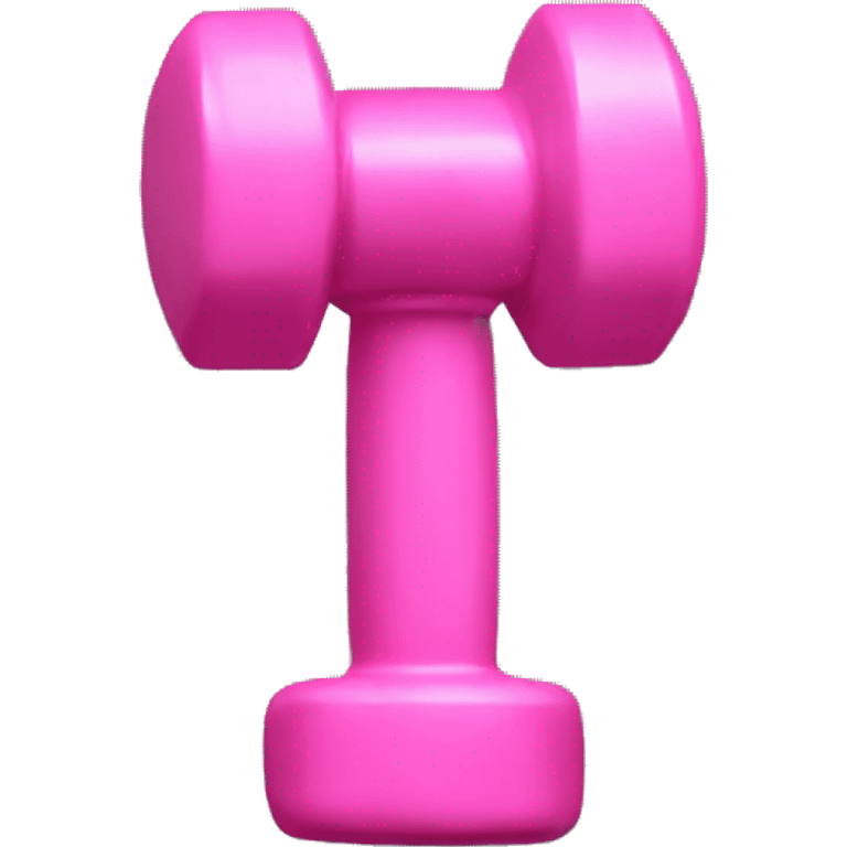 Pink dumbbell emoji