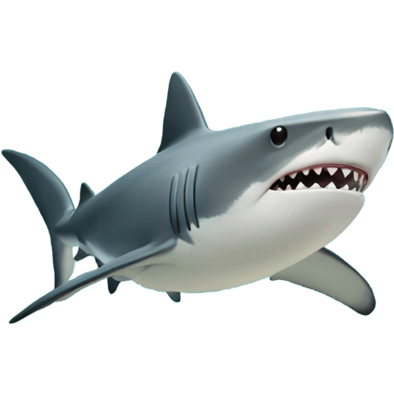 Shark in aquarium emoji