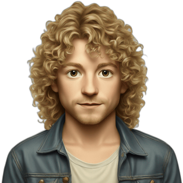 young Robert Plant emoji