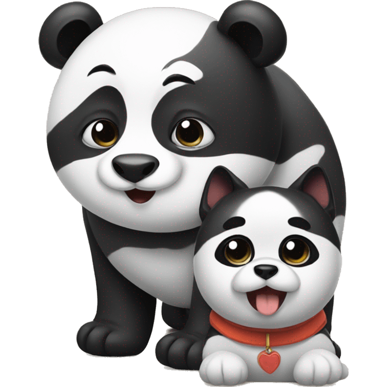 Panda with dog emoji