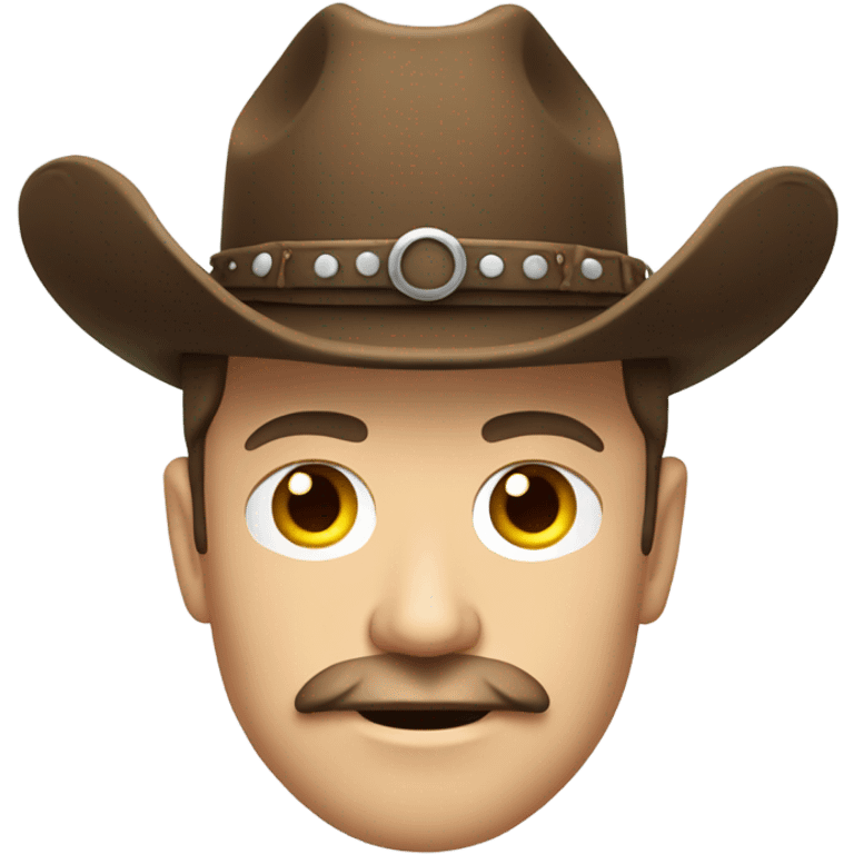 elon musk with a cowboys hat and and a moustache emoji