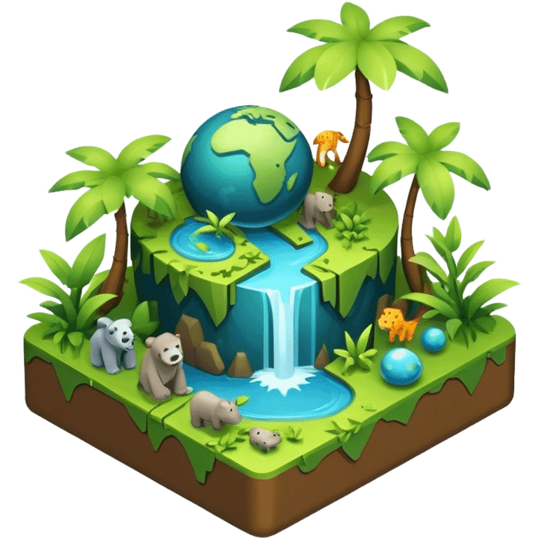 3d-isometric-jungle microplanet emoji