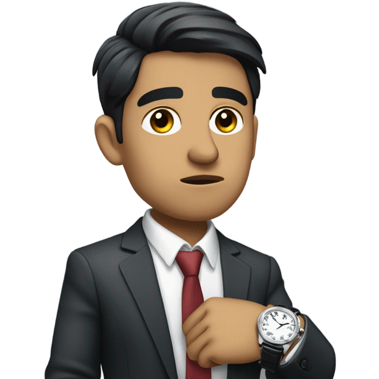 Guatemalan late to work emoji