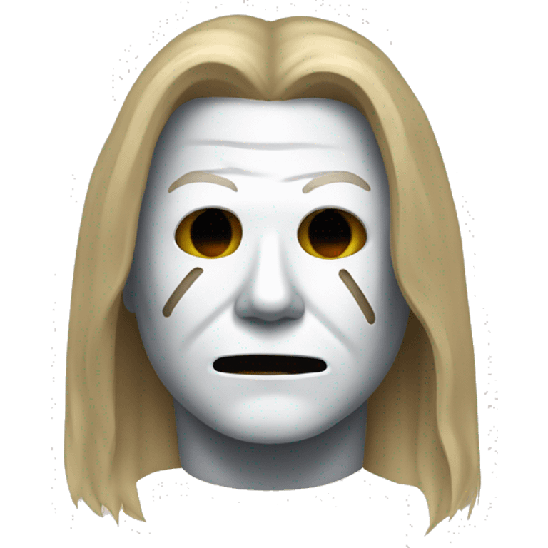 Michael Myers with long blonde hair emoji