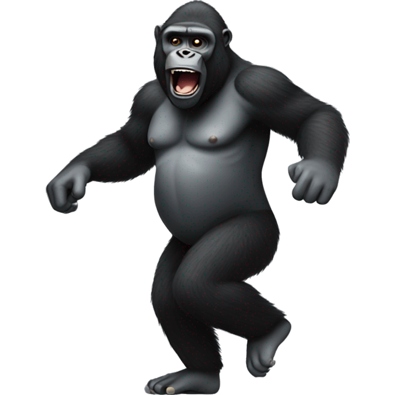 Dancing gorilla  emoji