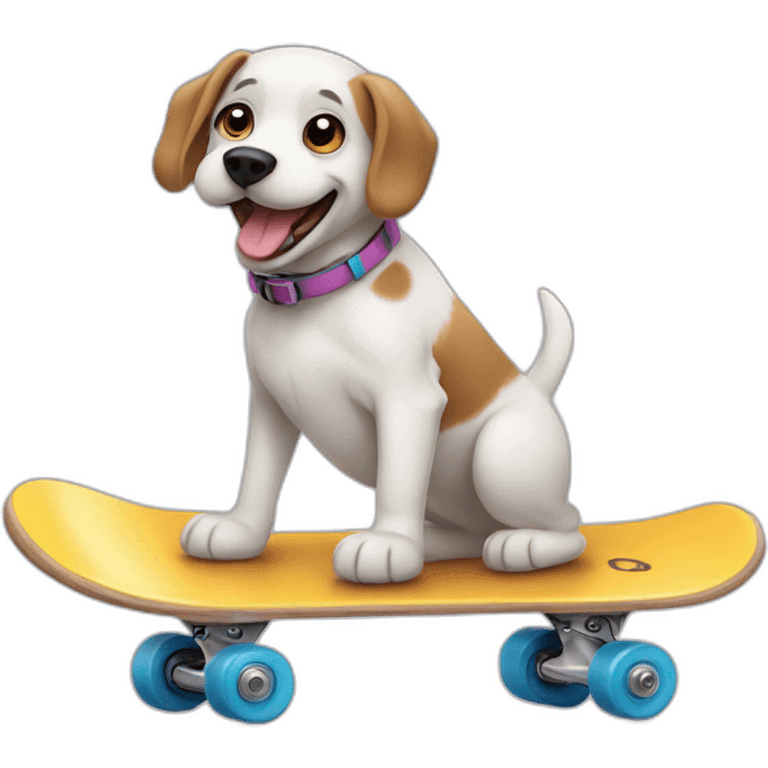 dog skating emoji