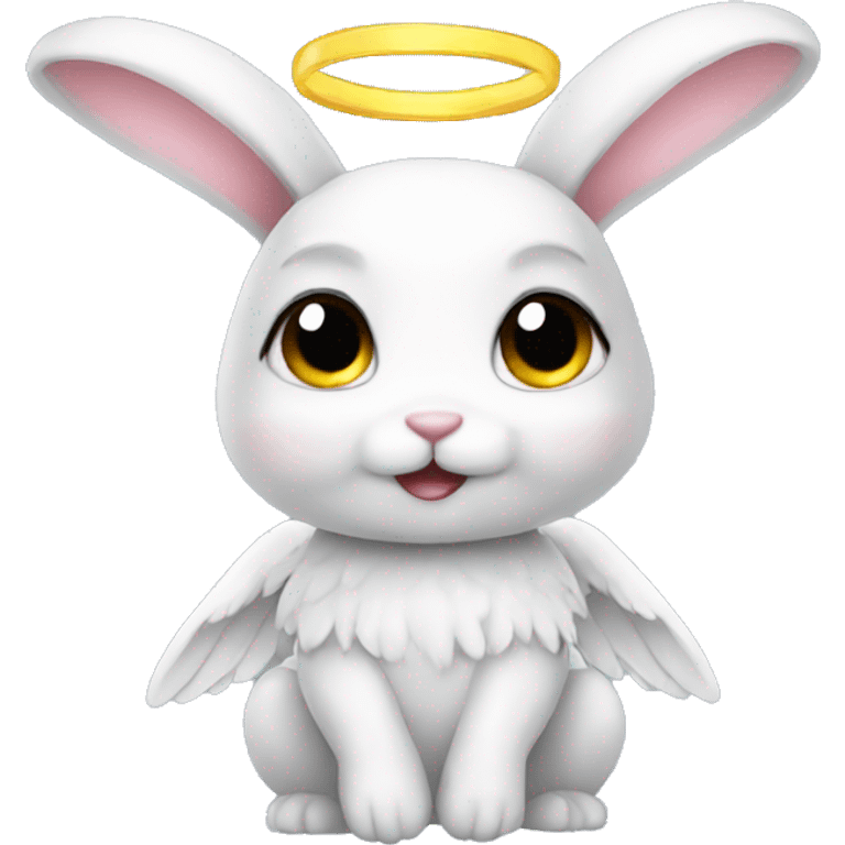 bunny with angel wings emoji