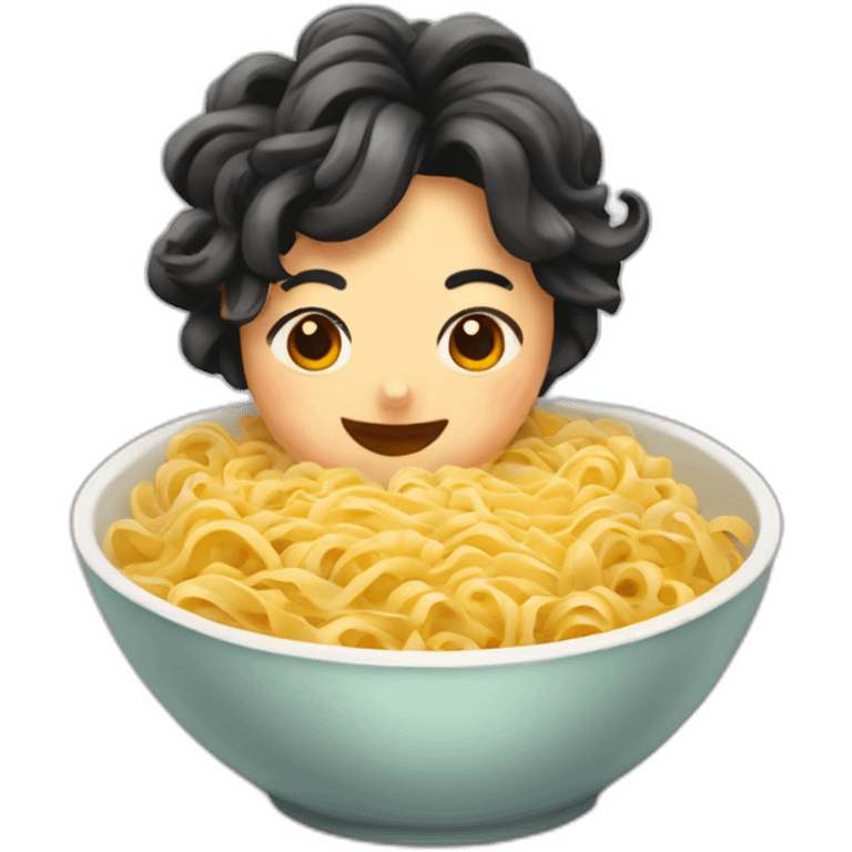 Bowl of noodles bustier emoji