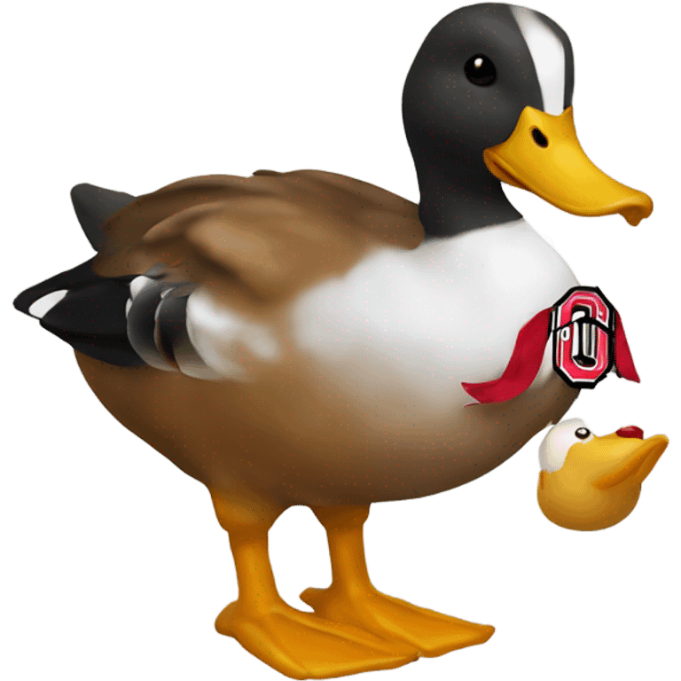 Ohio State eating a duck emoji