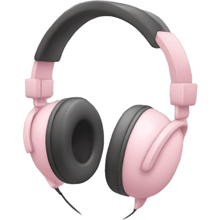 headphone soft pink color  emoji