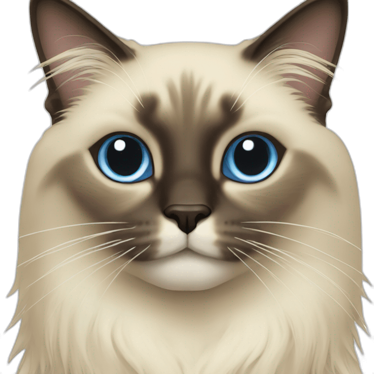 siamese long hair cat emoji