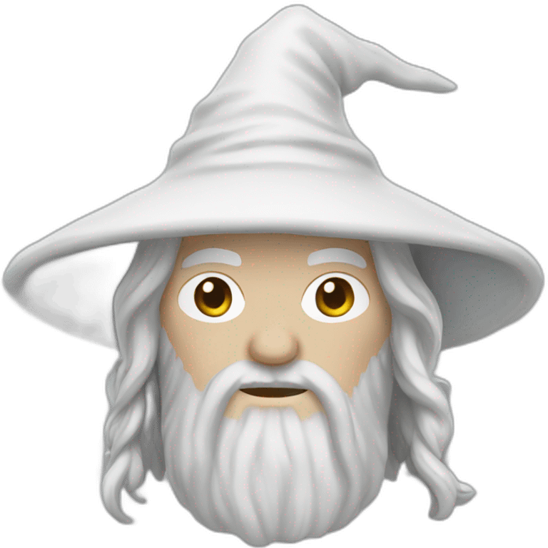 White gandalf emoji