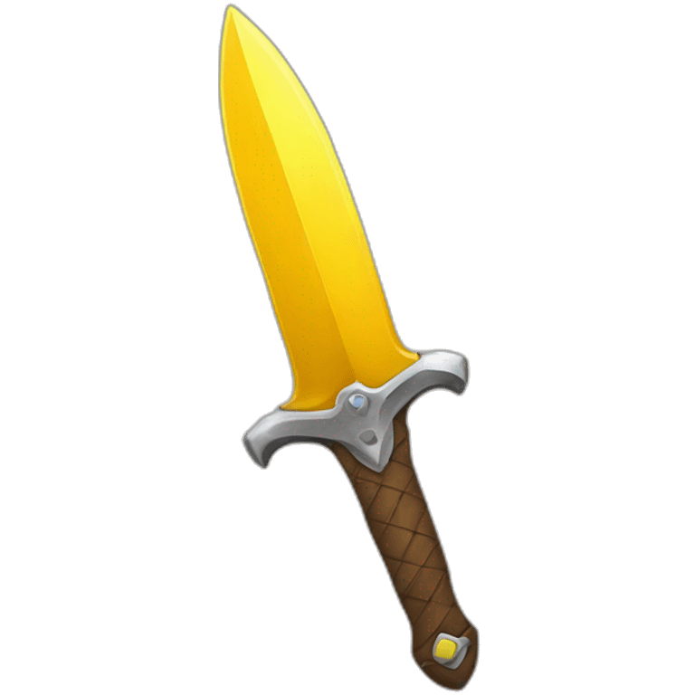 yellow color dagger emoji