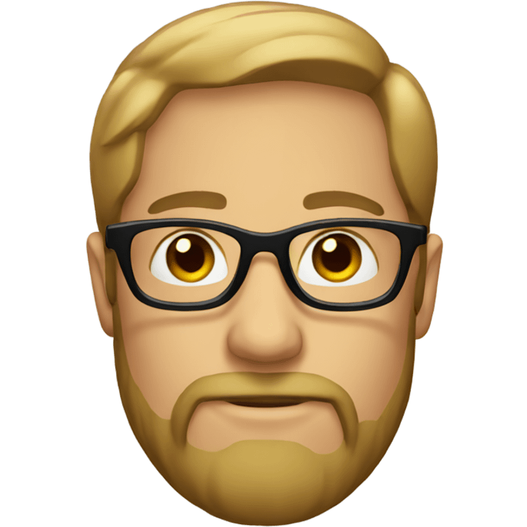 male with glasses and beard emoji