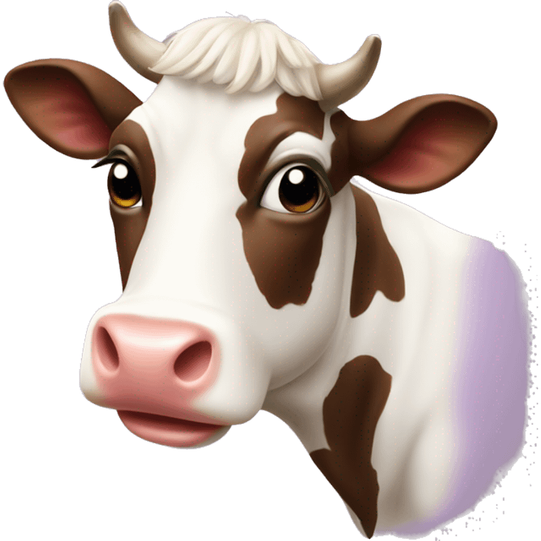 coquette cow emoji