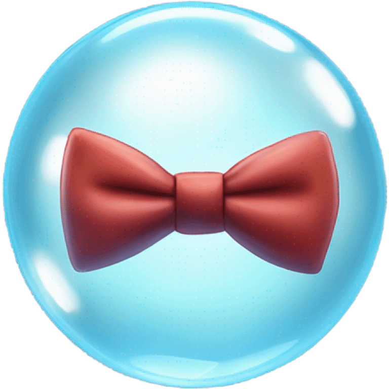 Bubble with a bow tie  emoji