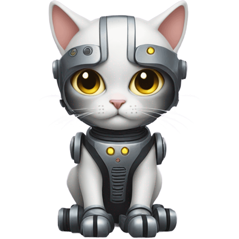 Cat whith bots emoji