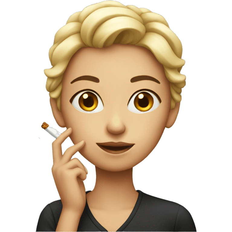 girl with cigarette emoji