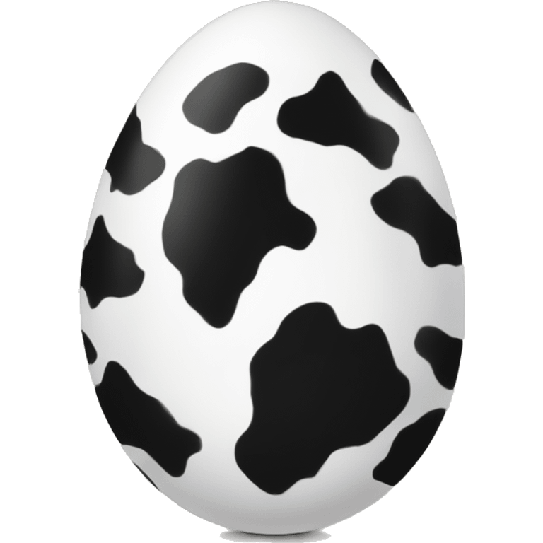 Cow egg black emoji