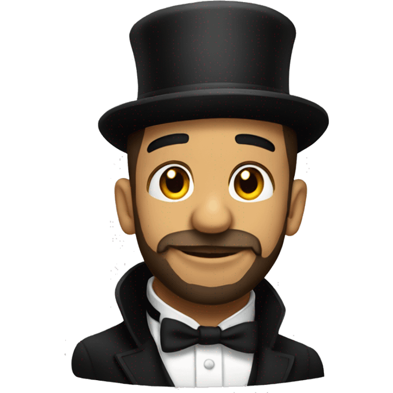 Drake wearing a tophat emoji