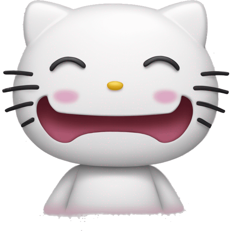 hello kitty laughing emoji