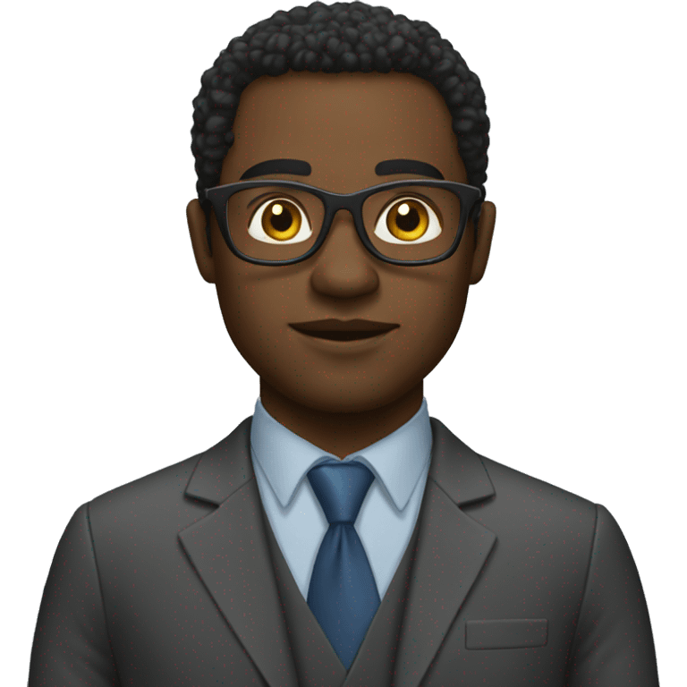 black man data analyst emoji