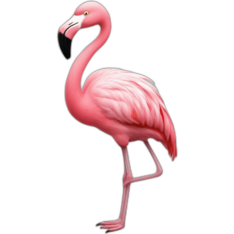 Flamingo sur rat emoji