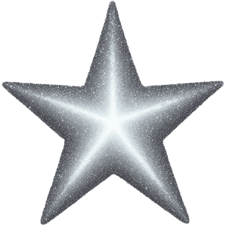 Grey sparkle star emoji