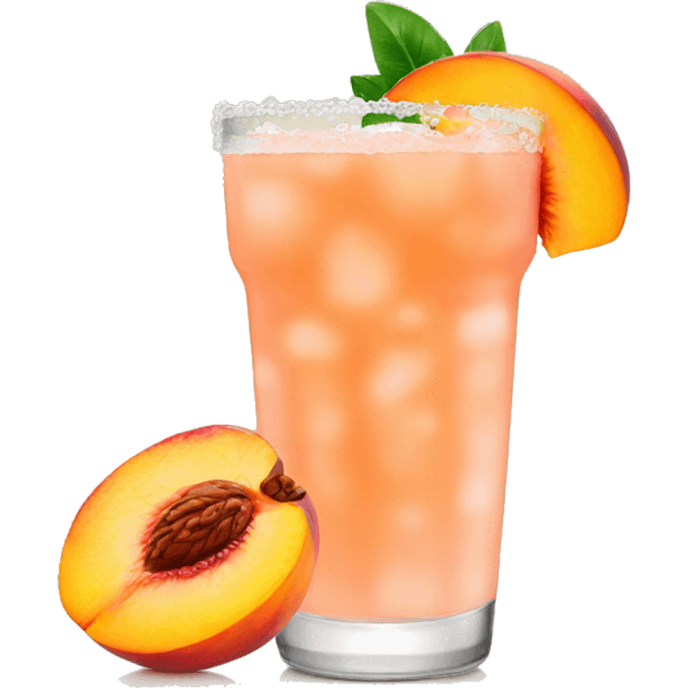 Peach margarita emoji