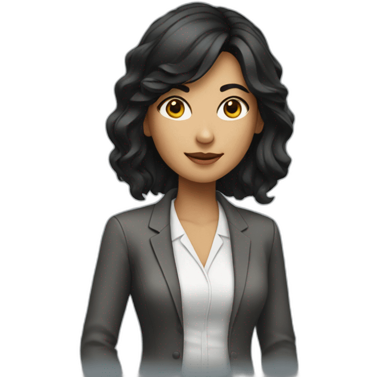 womam architect with black hair emoji