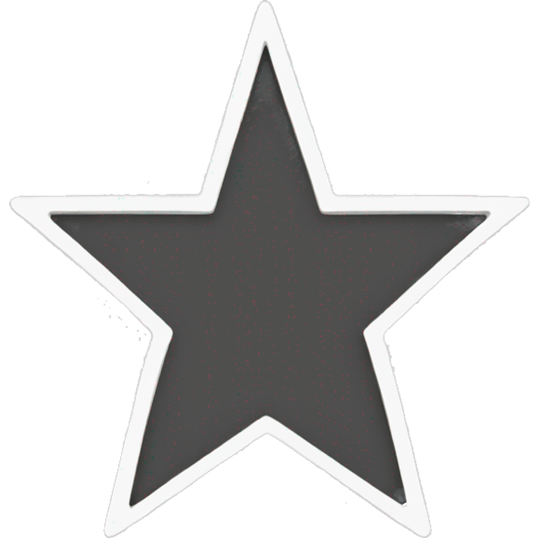 white star black outline emoji