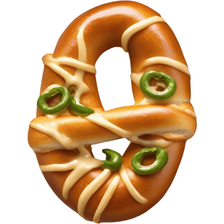 Jalapeño cheese stuffed pretzel emoji