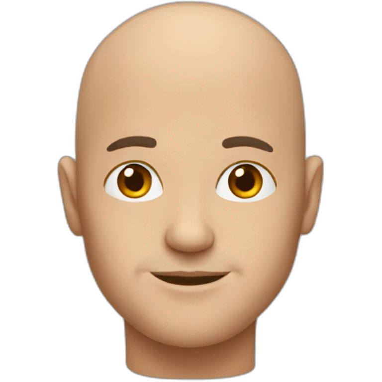 Bald man emoji