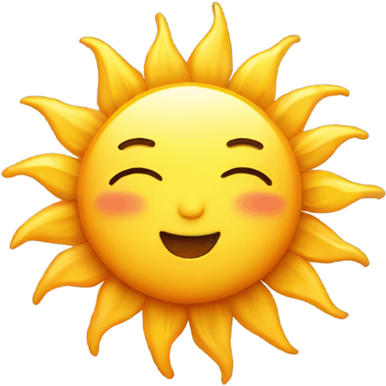 Cute sun emoji