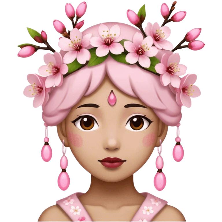 Cherry Blossom Headdress emoji