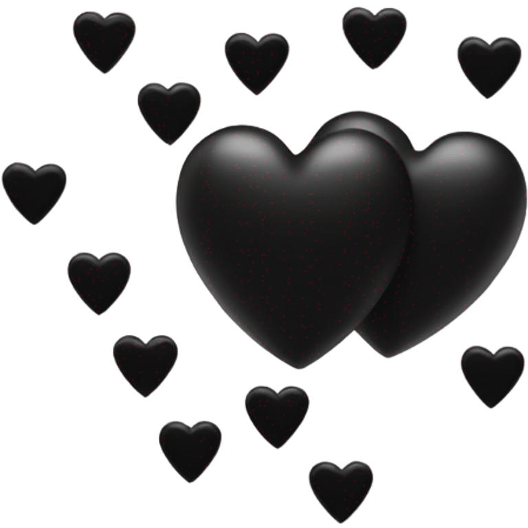 Two black hearts  emoji