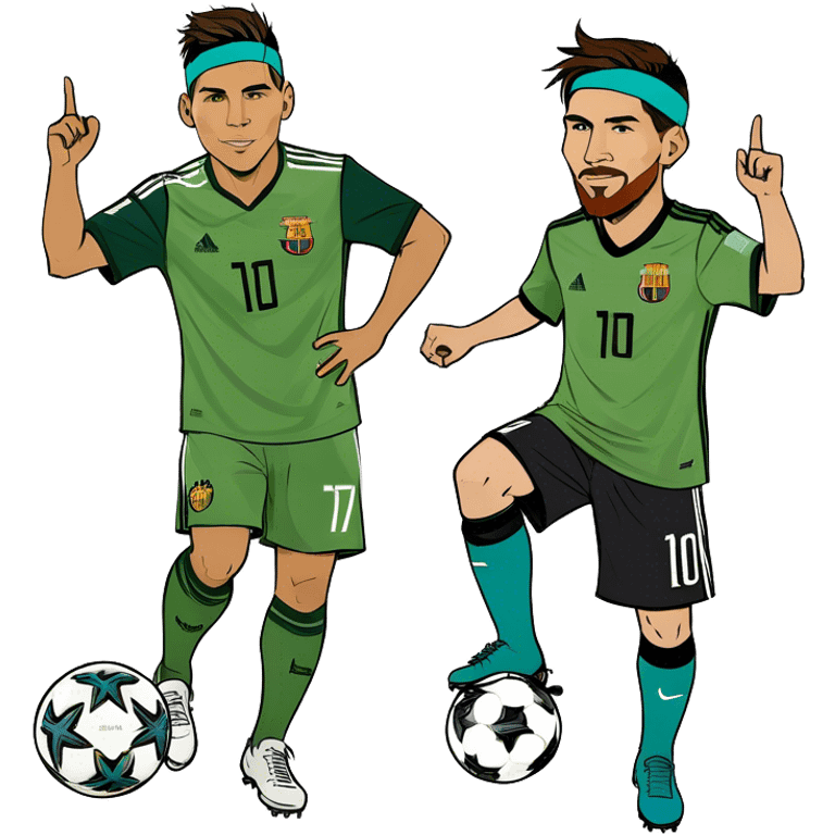 Make Ronaldo and messi emoji