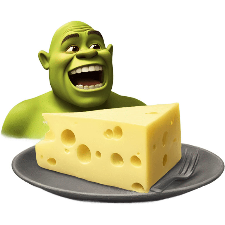 shrek eating cheese emoji