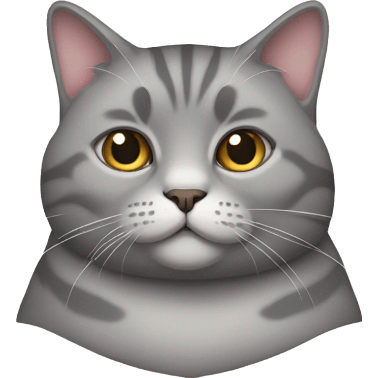 a fat grey cat emoji