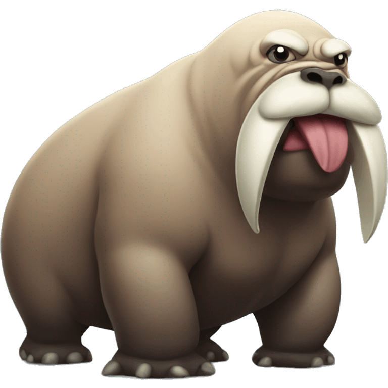 Strong buff angry walrus emoji