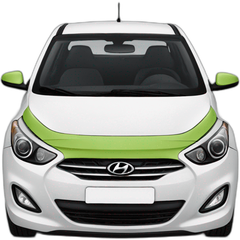 Voiture i20 hyundai verte emoji