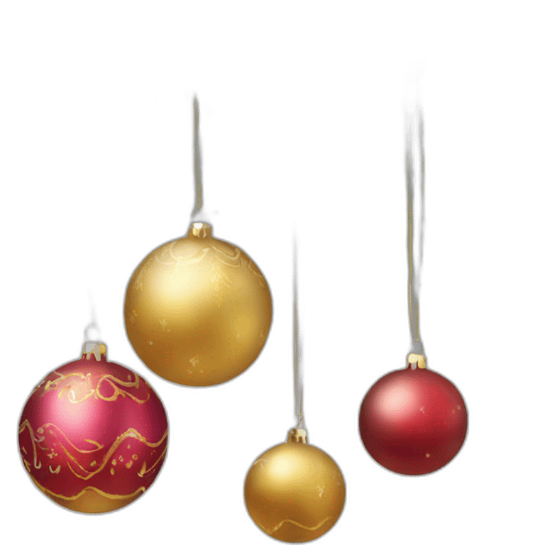 christmas baubles emoji