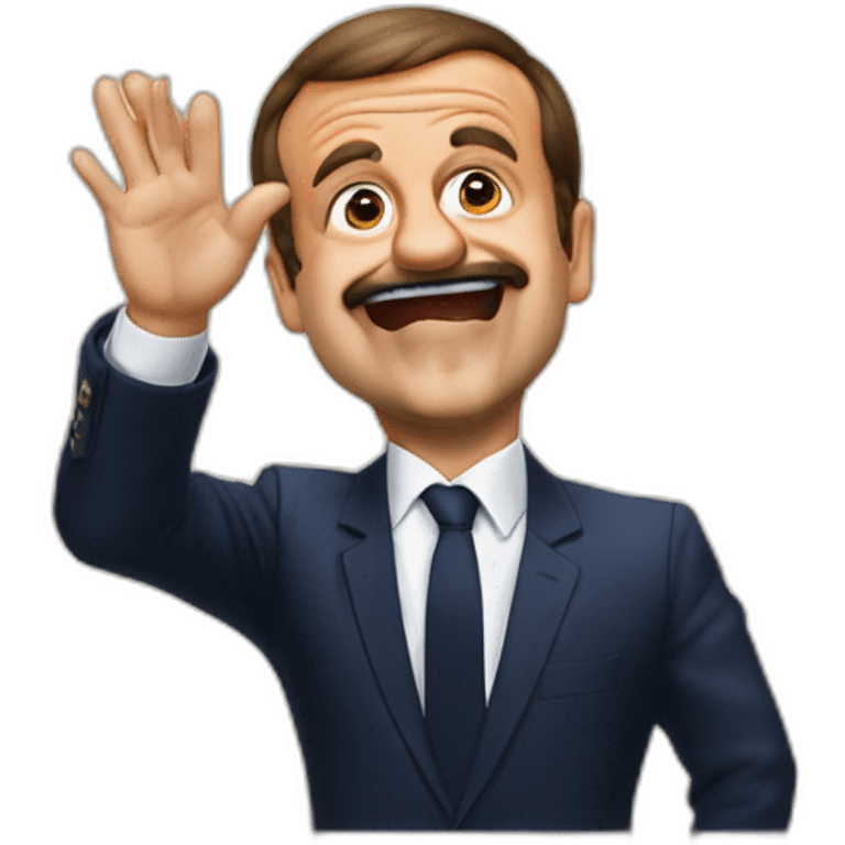 El Risitas slapping macron funny,meme emoji