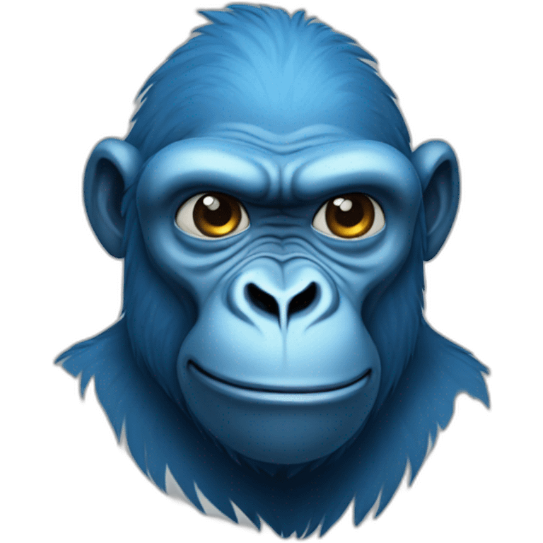 blue gorilla emoji