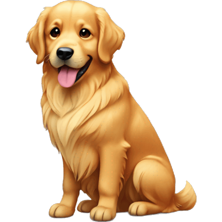 golden retriever dog emoji