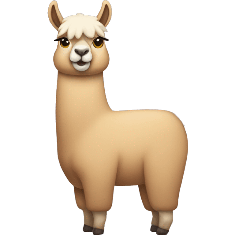 llama bodybuilder emoji