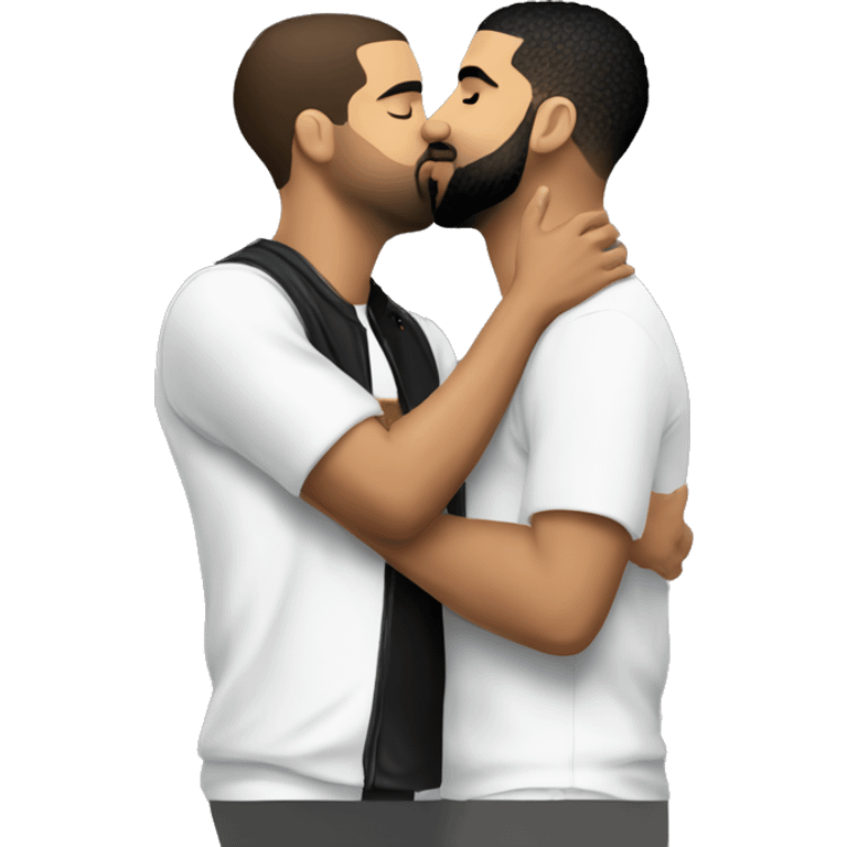 Drake kissing Ishowspeed emoji