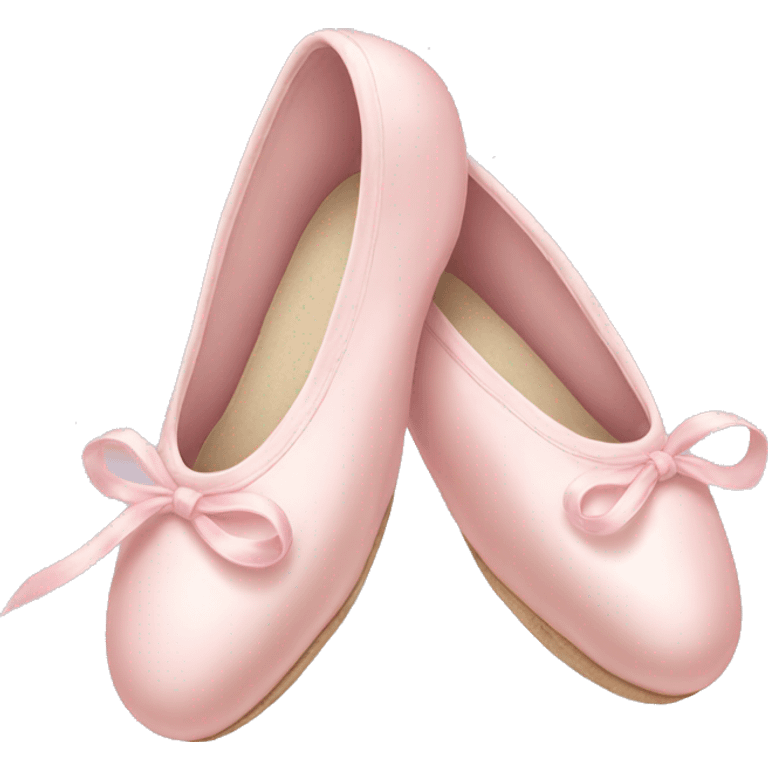 Pale pink ballet shoes emoji