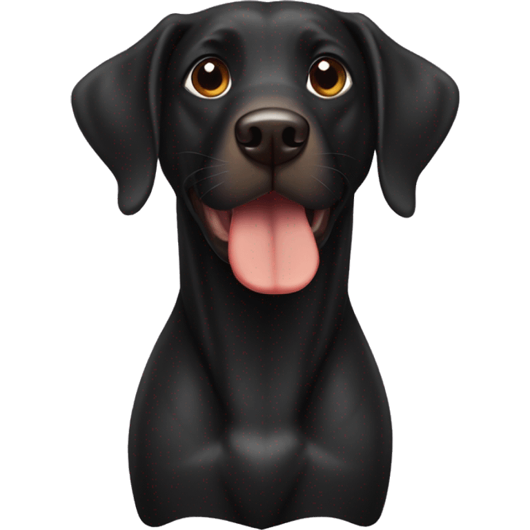 Black lab as a turkey emoji